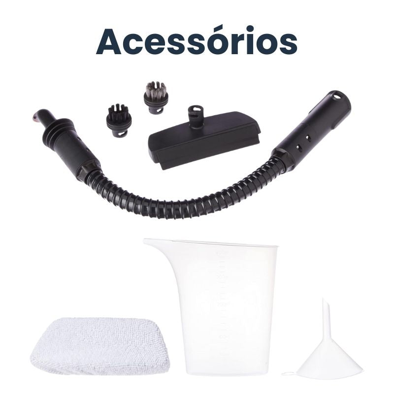 Limpiador a Vapor + 9 Accesorios de Regalo