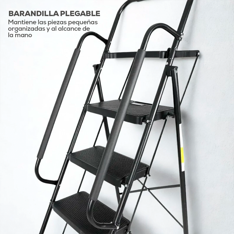 Escalera Evolut 100% Antideslizante + Bolsa de Herramientas 3 en 1