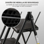 Escalera Evolut 100% Antideslizante + Bolsa de Herramientas 3 en 1