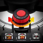 Llévate 2 y Pagá 1 - Olla a Presión MasterTurbo de Acero Inoxidable | A Prueba de Explosiones + REGALO: Kit de Utensilios